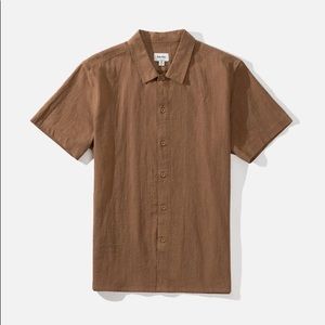 Rhythm Classic Linen S/S Shirt in Coffee